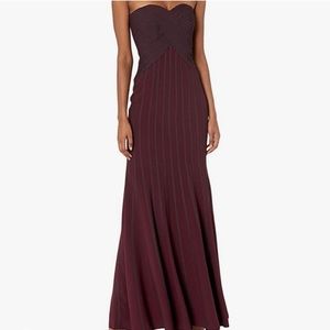 New Halston Burgundy Dress